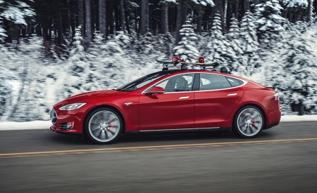 2015 Tesla Model S P85D Side Wallpapers 450x275 (14)
