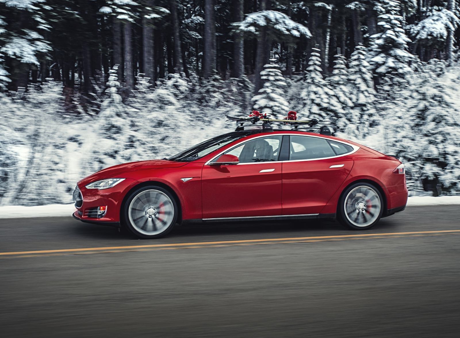 2015 Tesla Model S P85D Side Wallpapers #14 of 18