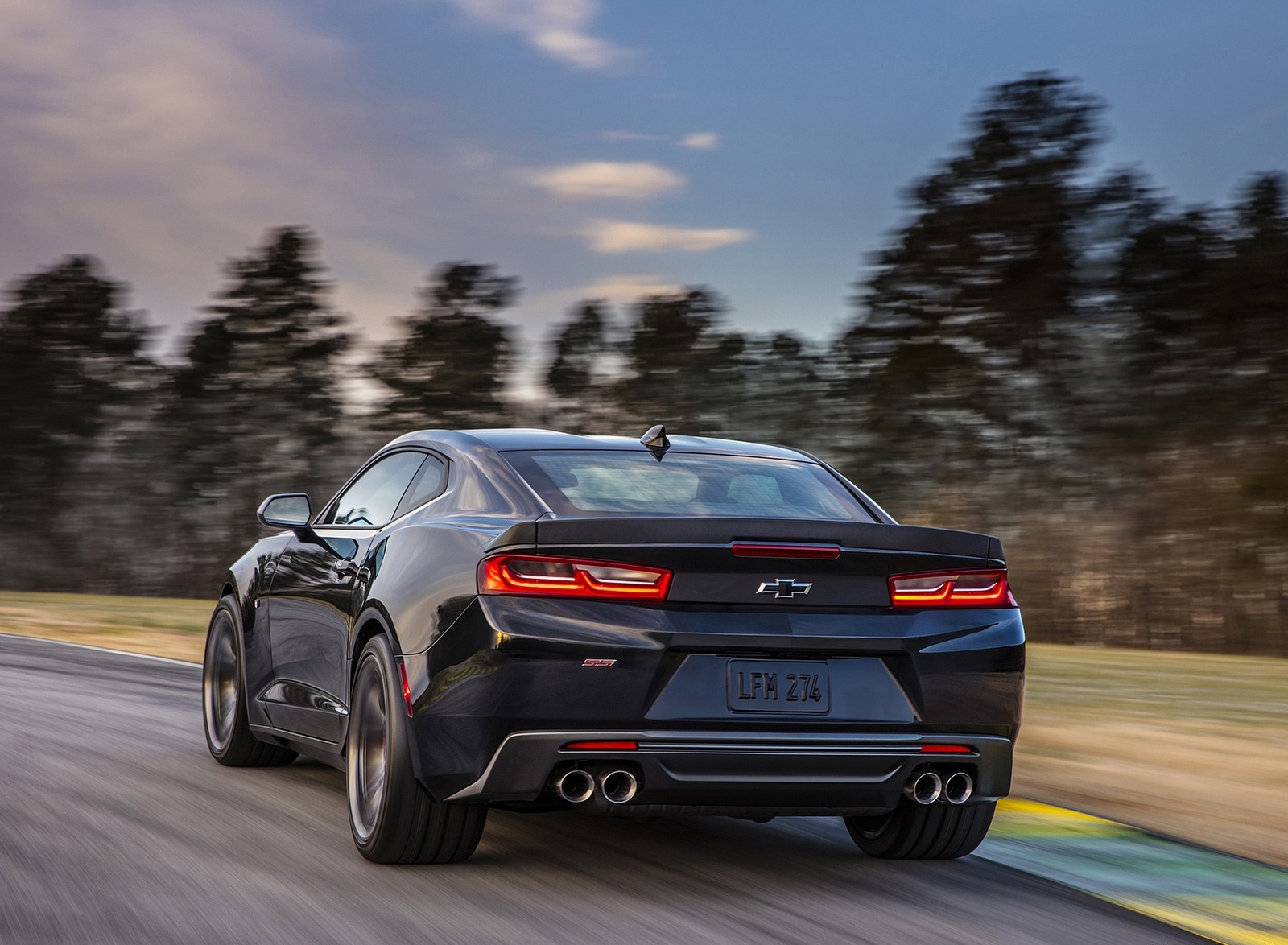 2017 Chevrolet Camaro SS 1LE Performance Package Black Rear Wallpapers #5 of 7