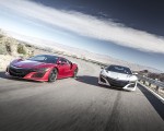 2017 Acura NSX Red and White Front Wallpapers 150x120 (11)