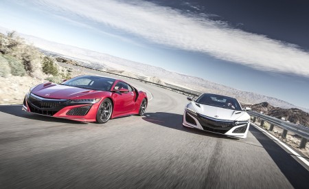 2017 Acura NSX Red and White Front Wallpapers 450x275 (11)