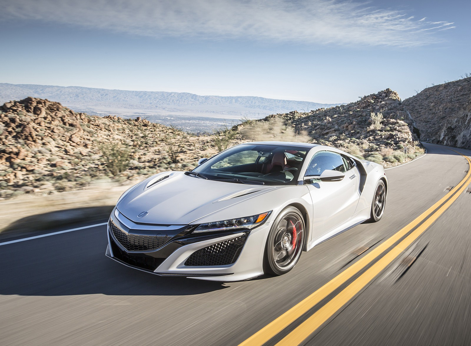 2017 Acura NSX White Front Wallpapers (1)