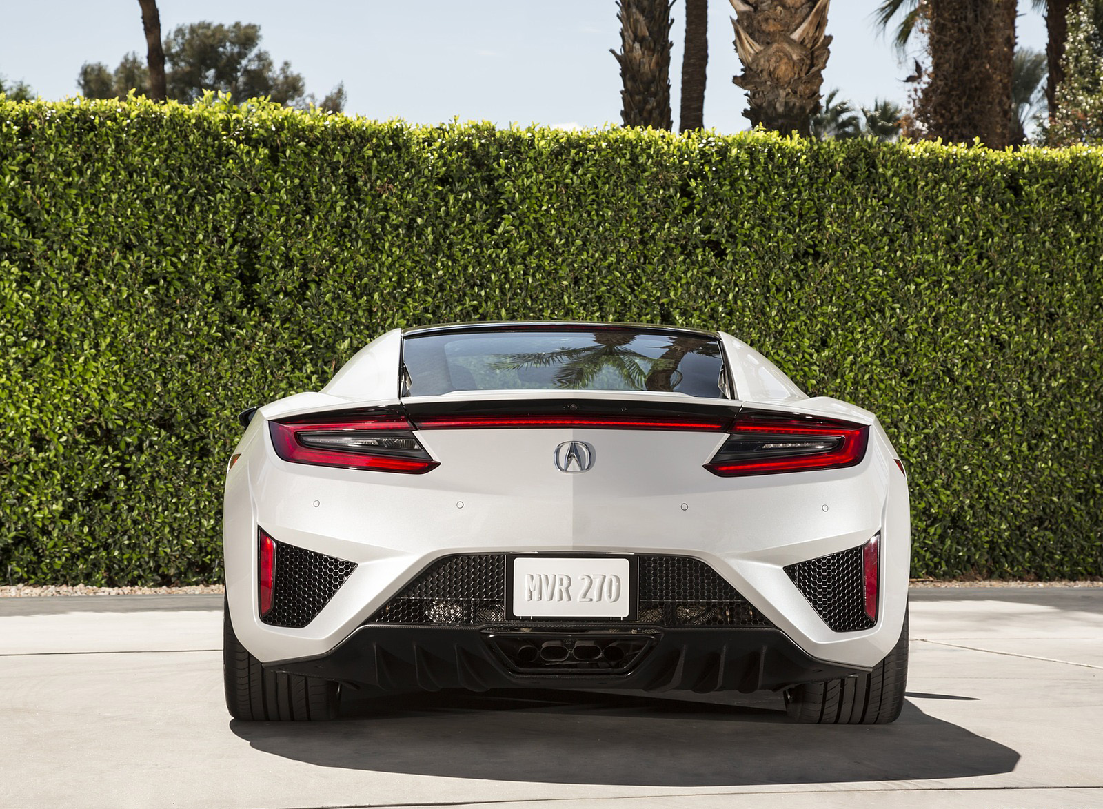 2017 Acura NSX White Rear Wallpapers #56 of 146