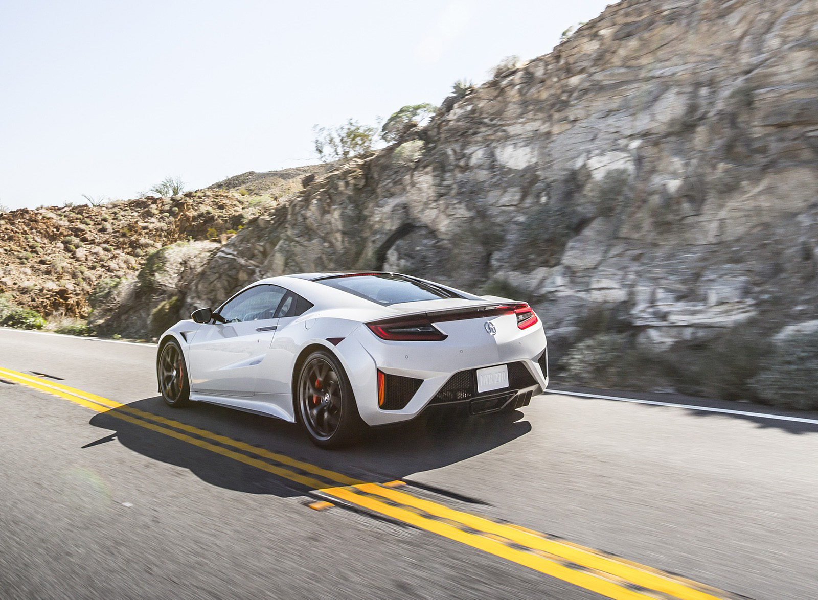 2017 Acura NSX White Rear Wallpapers (6)