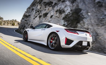 2017 Acura NSX White Rear Wallpapers 450x275 (3)