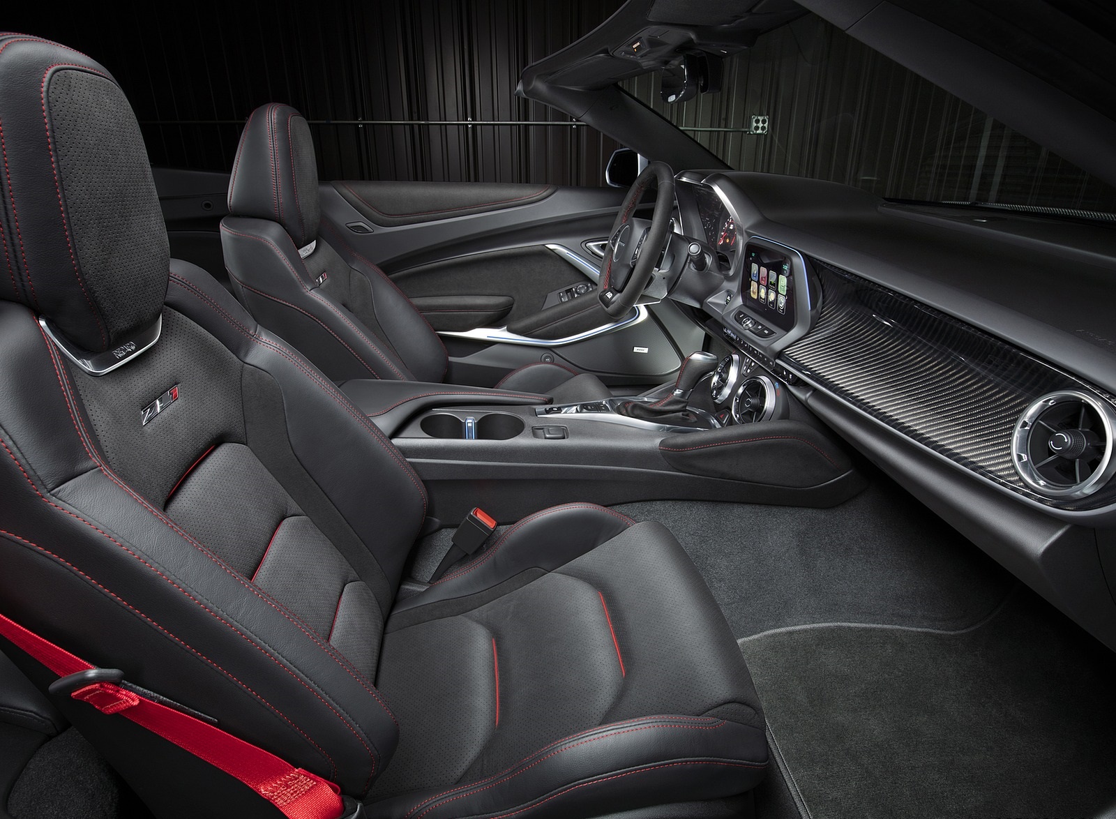 2017 Chevrolet Camaro ZL1 Convertible Interior Front Seats Wallpapers (4)