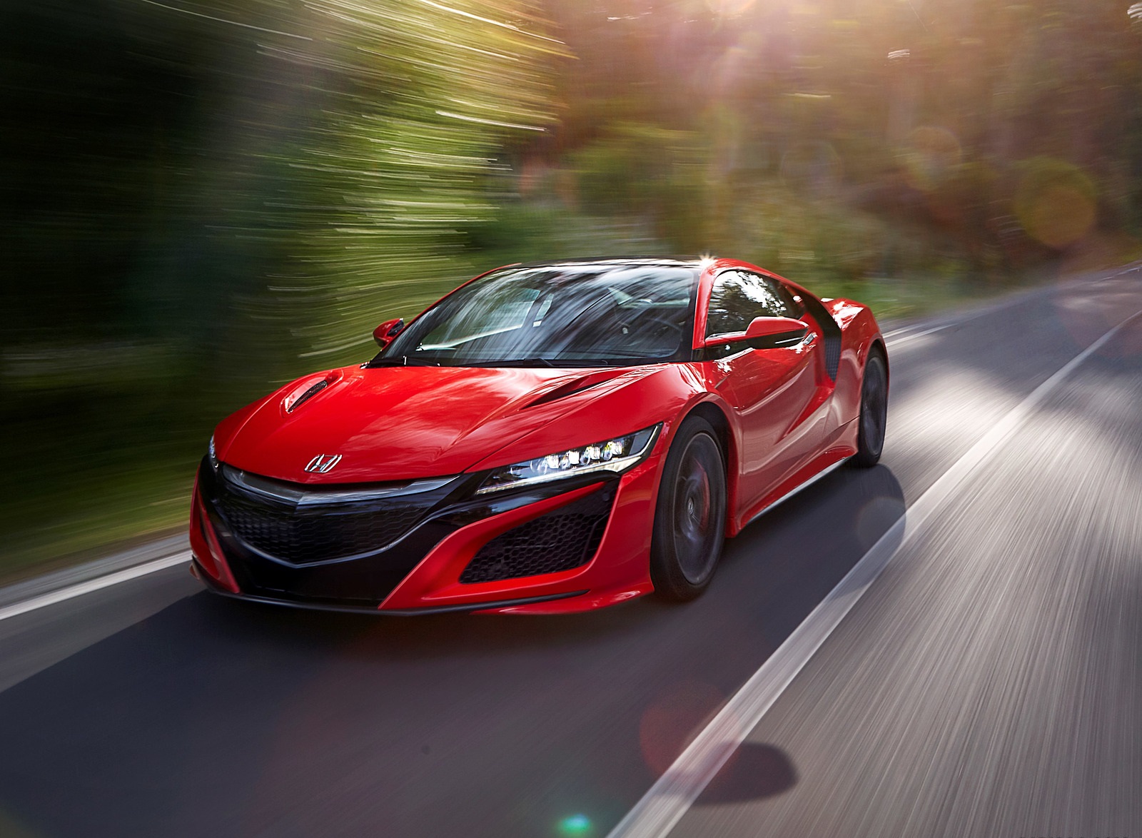 2017 Honda NSX (Euro-Spec; Color: Curva Red) Front Three-Quarter Wallpapers #2 of 82