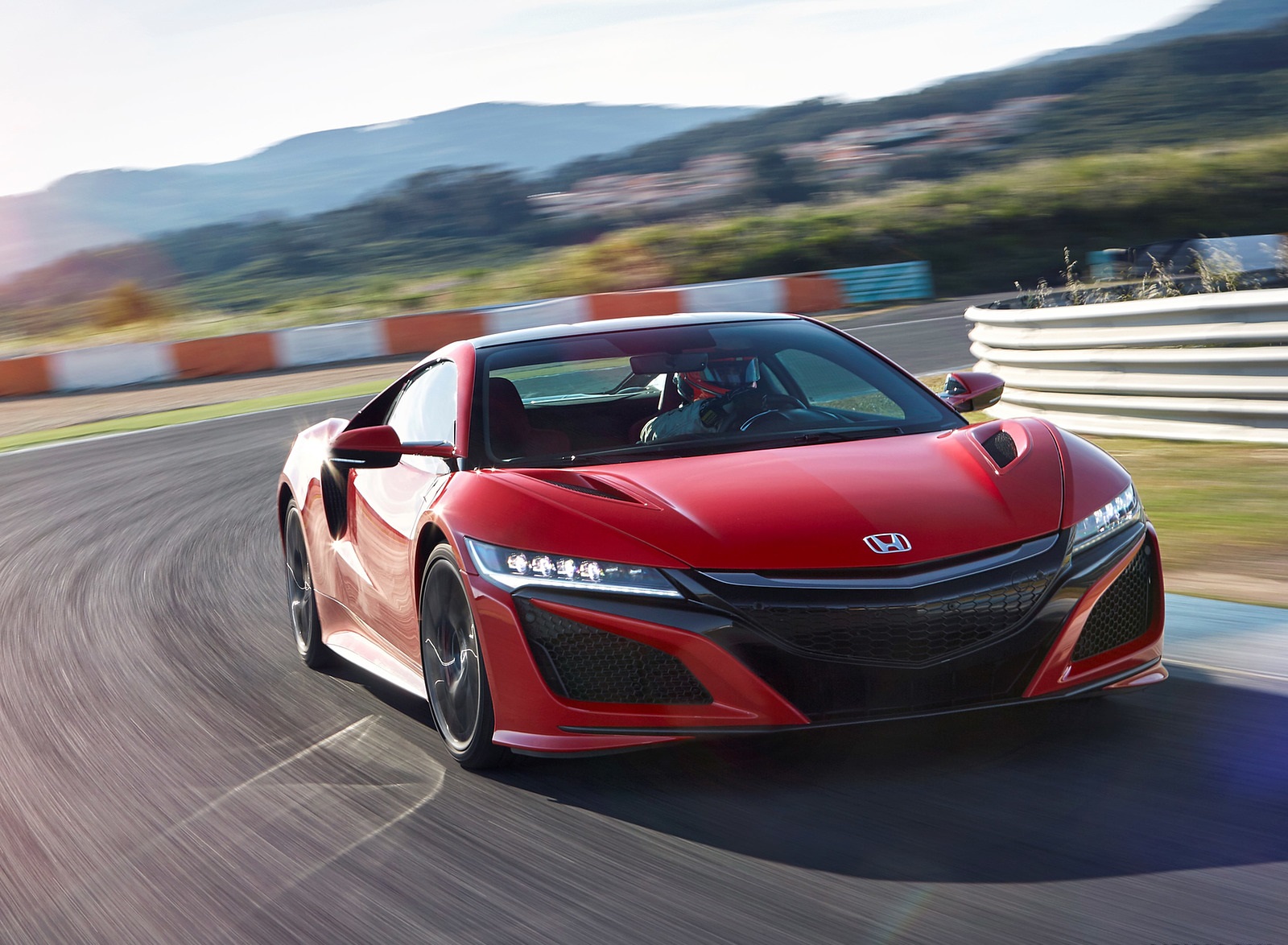 2017 Honda NSX (Euro-Spec; Color: Curva Red) Front Wallpapers (8)