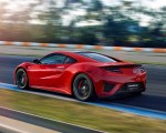 2017 Honda NSX (Euro-Spec; Color: Curva Red) Rear Three-Quarter Wallpapers 150x120