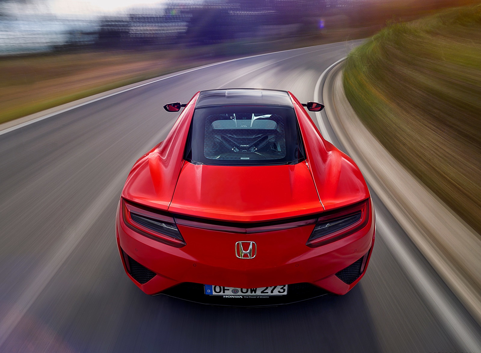 2017 Honda NSX (Euro-Spec; Color: Curva Red) Rear Wallpapers (3)