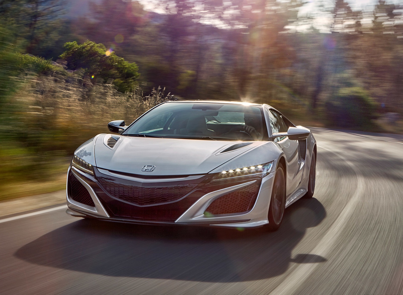 2017 Honda NSX (Euro-Spec; Color: Silver Metallic) Front Wallpapers #27 of 82