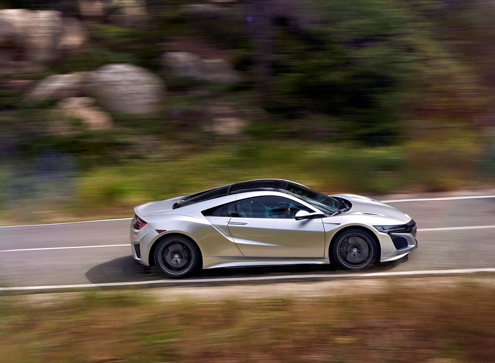 2017 Honda NSX (Euro-Spec; Color: Silver Metallic) Side Wallpapers #30 of 82