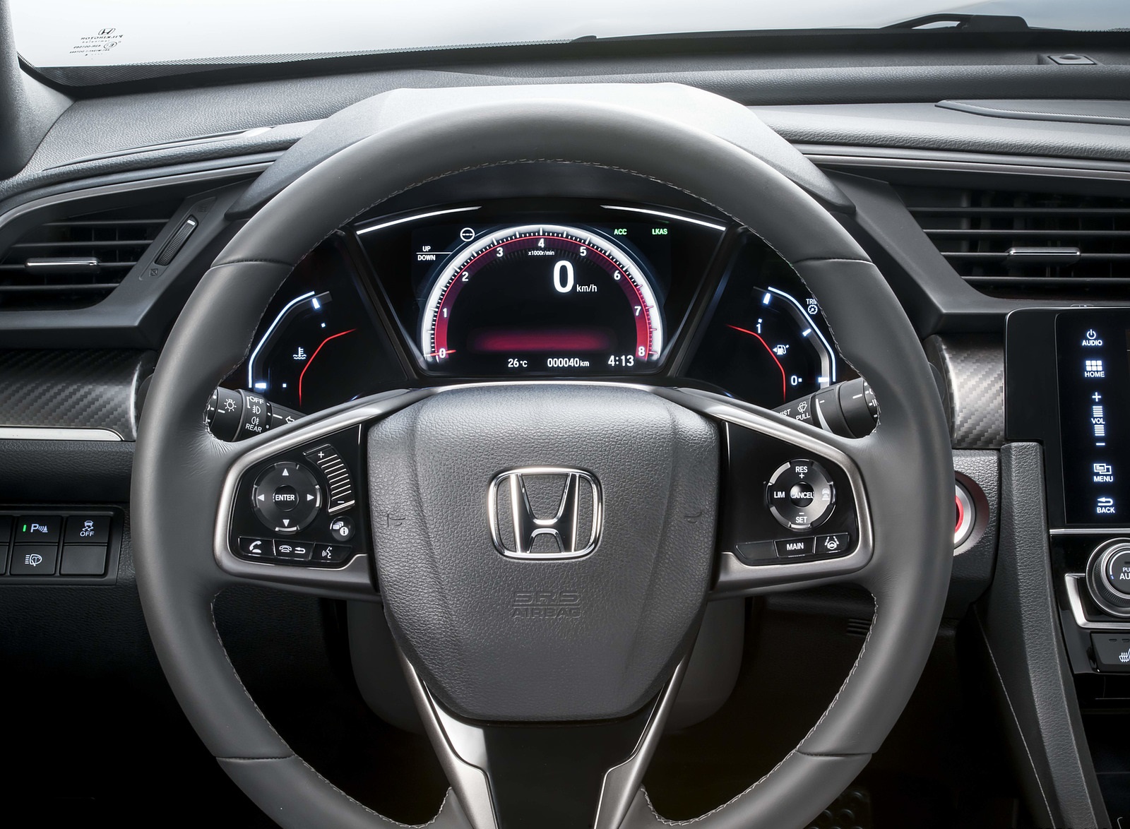2017 Honda Civic Hatchback (Euro-Spec) Interior Steering Wheel Wallpapers #12 of 16