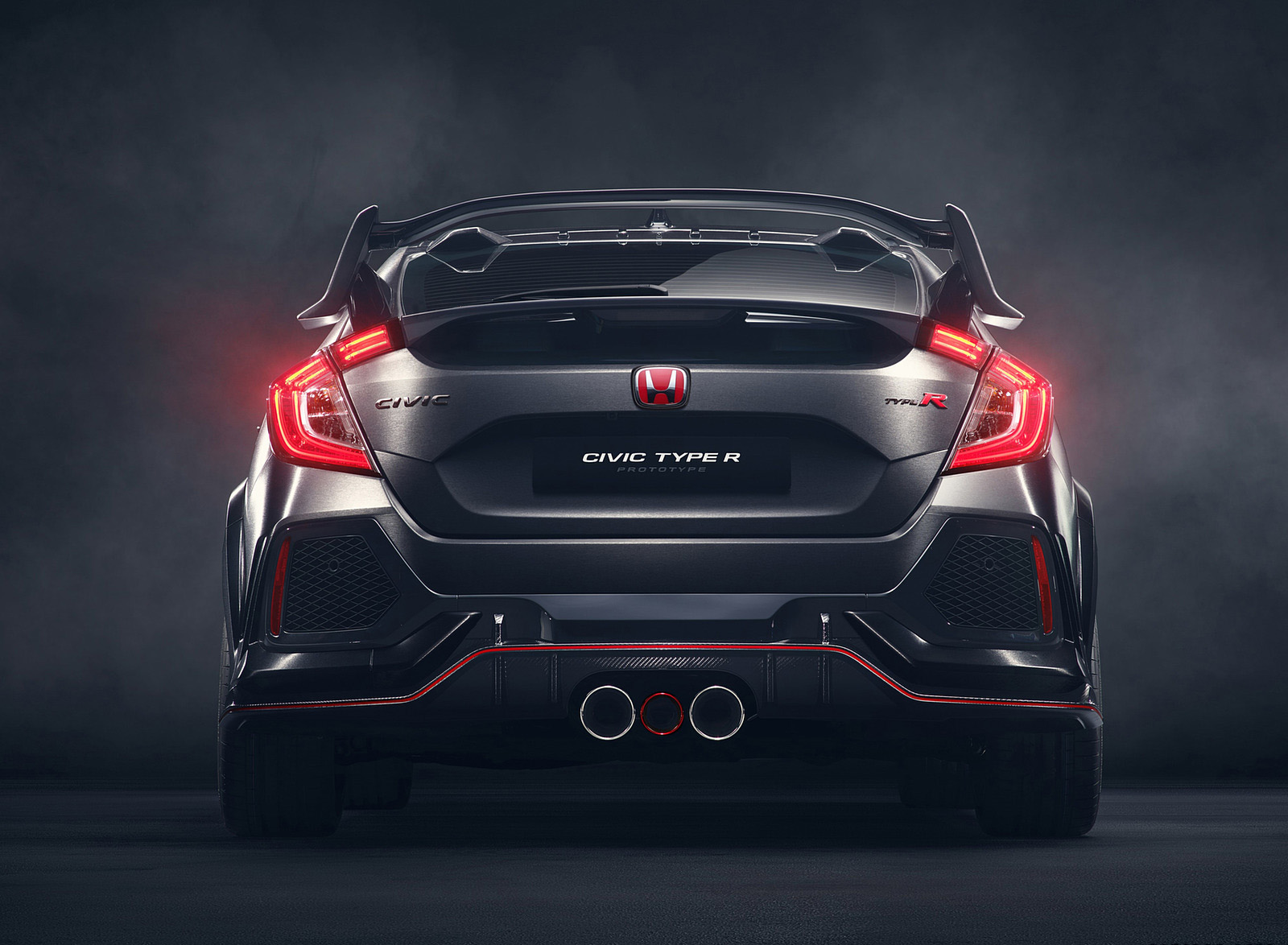 2017 Honda Civic Type R Concept Rear Wallpapers #6 of 8