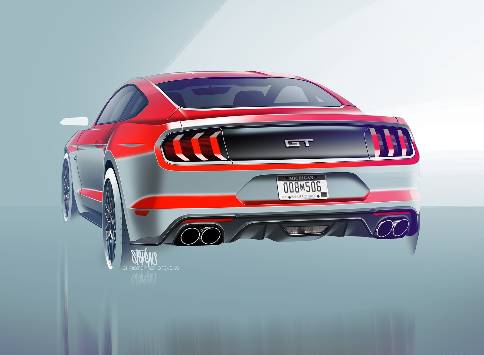 2018 Ford Mustang V8 GT Design Sketch Wallpapers #25 of 25