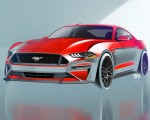 2018 Ford Mustang V8 GT Design Sketch Wallpapers 150x120