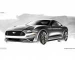 2018 Ford Mustang V8 GT Design Sketch Wallpapers 150x120