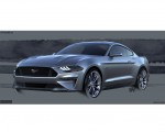 2018 Ford Mustang V8 GT Design Sketch Wallpapers 150x120