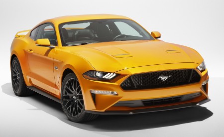 2018 Ford Mustang V8 GT with Performance Package (Color: Orange Fury) Front Wallpapers 450x275 (7)