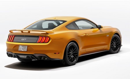 2018 Ford Mustang V8 GT with Performance Package (Color: Orange Fury) Rear Three-Quarter Wallpapers 450x275 (8)