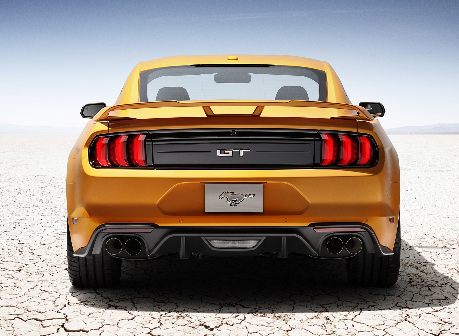 2018 Ford Mustang V8 GT with Performance Package (Color: Orange Fury) Rear Wallpapers (6)