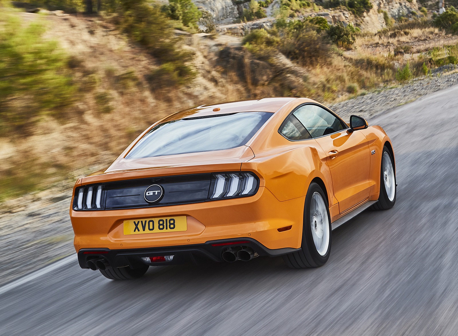 2018 Ford Mustang GT Coupe (Euro-Spec) Rear Three-Quarter Wallpapers (2)