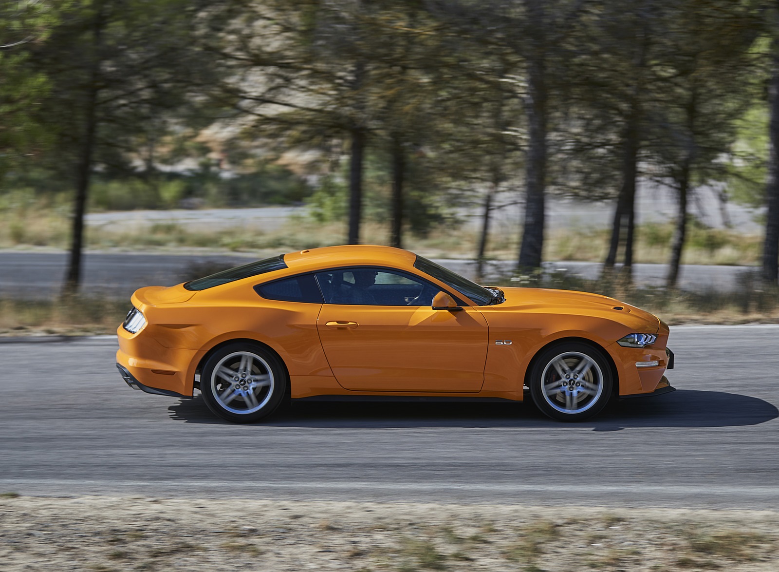 2018 Ford Mustang GT Coupe (Euro-Spec) Side Wallpapers (7)