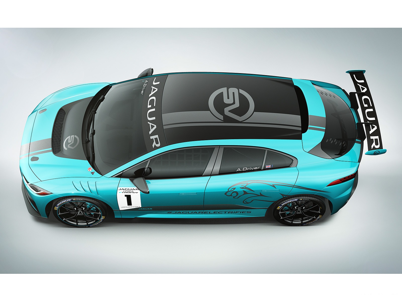 2018 Jaguar I-PACE eTROPHY Racecar Top Wallpapers (9)
