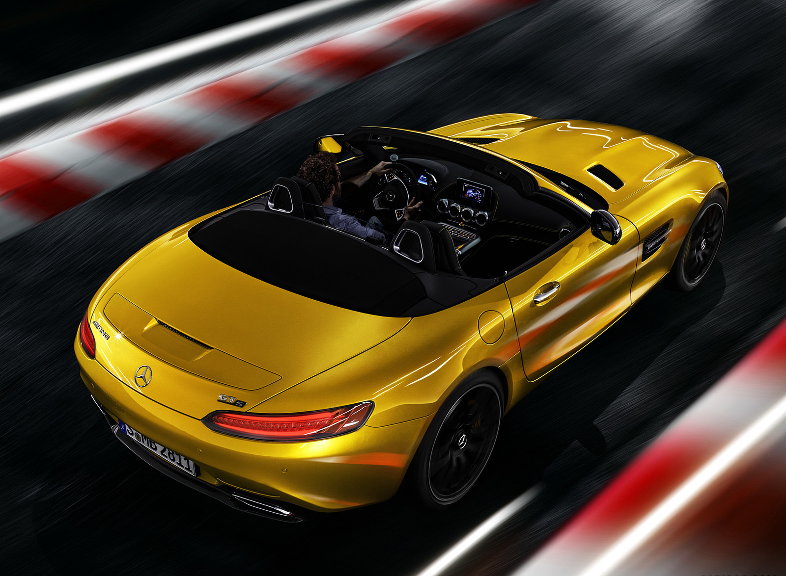 2019 Mercedes-AMG GT S Roadster (Color: Solarbeam) Top Wallpapers #4 of 11