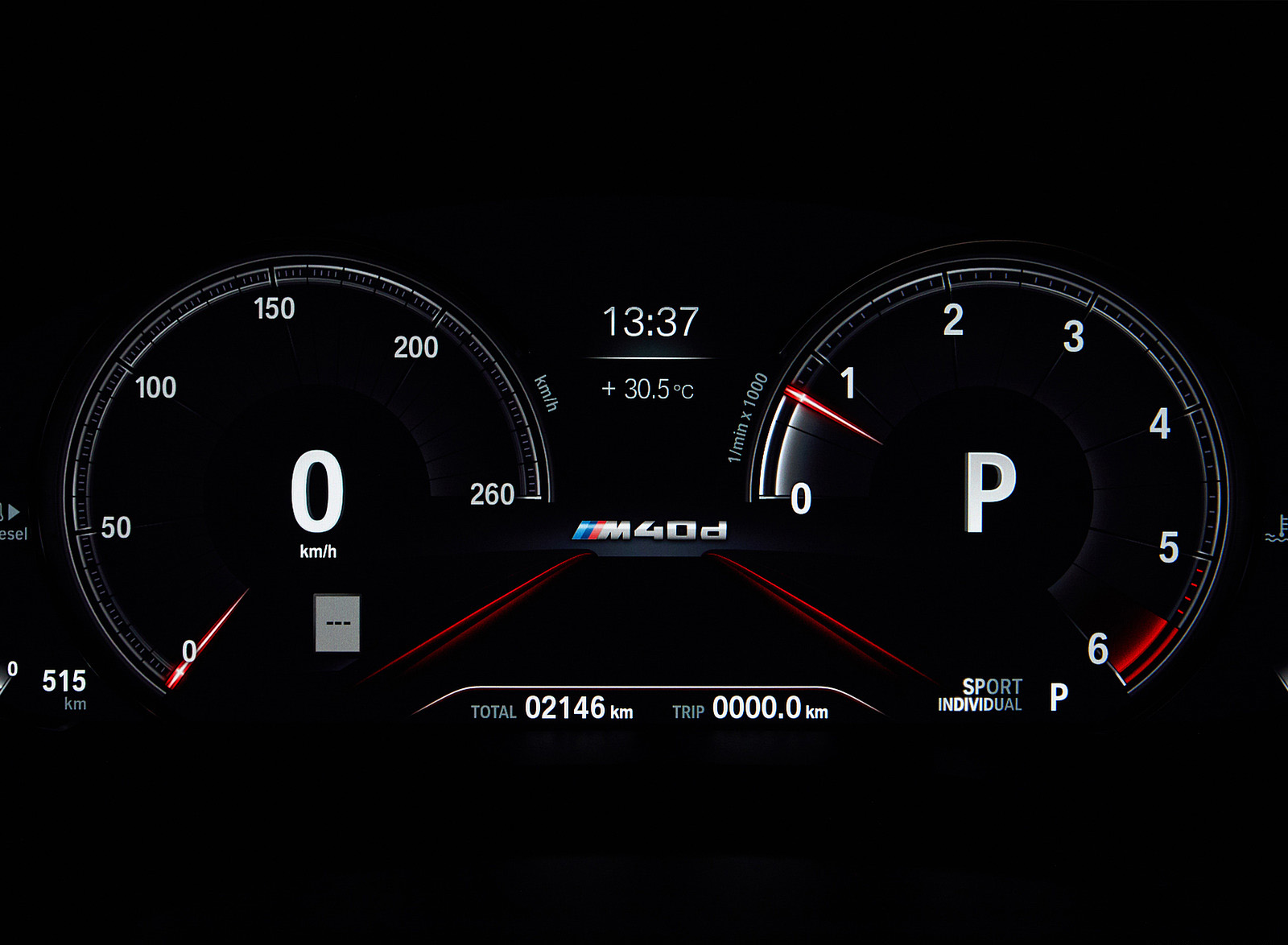 2019 BMW X4 M40d Digital Instrument Cluster Wallpapers #97 of 202