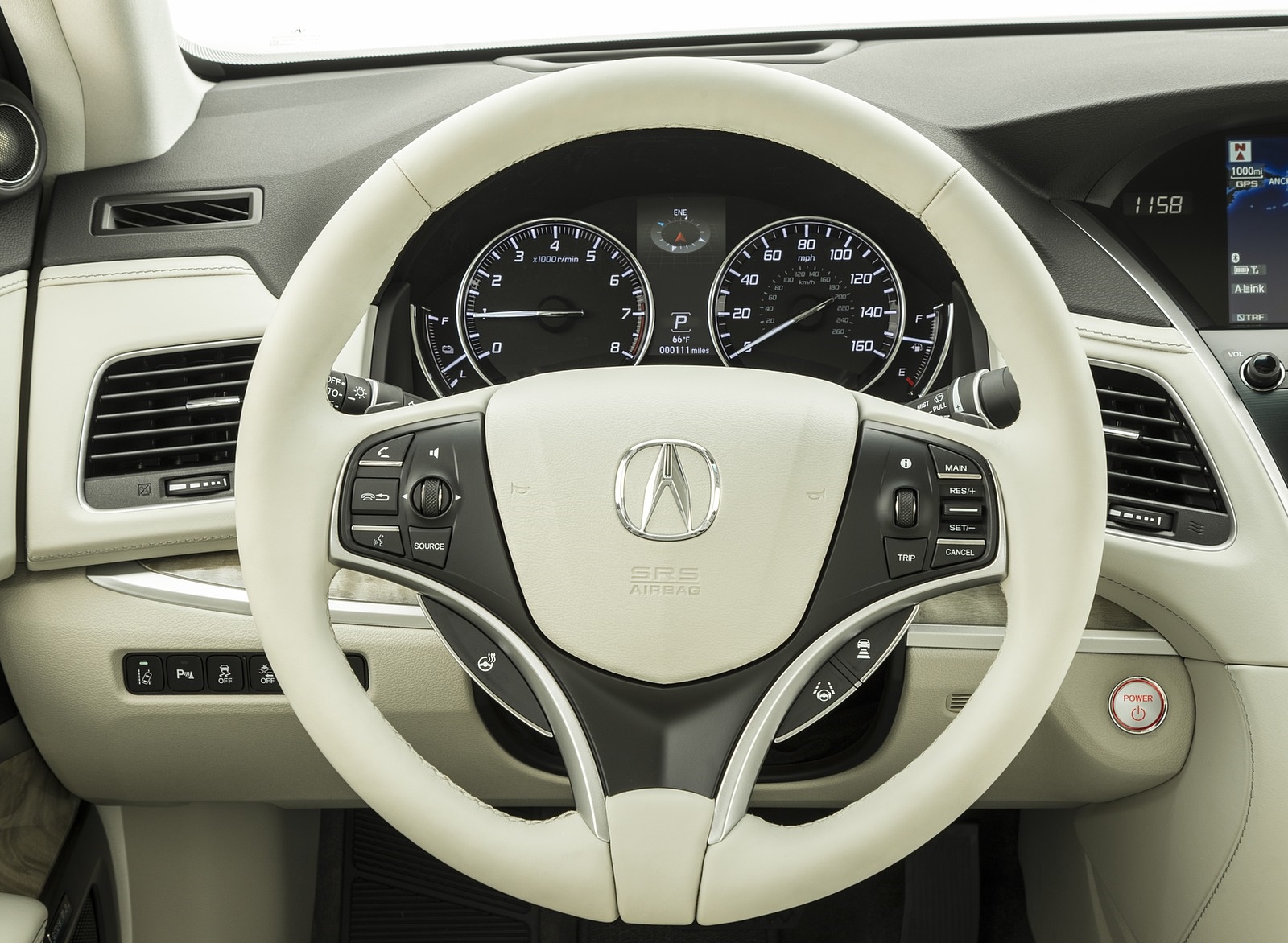 2018 Acura RLX Sport Hybrid Interior Steering Wheel Wallpapers #57 of 74