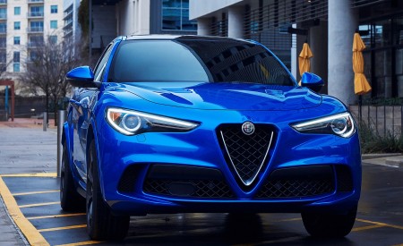 2018 Alfa Romeo Stelvio Quadrifoglio (Color: Misano Blue) Detail Wallpapers 450x275 (28)