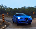 2018 Alfa Romeo Stelvio Quadrifoglio (Color: Misano Blue) Front Wallpapers 150x120