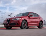 2018 Alfa Romeo Stelvio Quadrifoglio (Color: Rosso Competizione) Front Three-Quarter Wallpapers 150x120