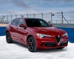 2018 Alfa Romeo Stelvio Quadrifoglio (Color: Rosso Competizione) Front Three Quarter Wallpapers 150x120