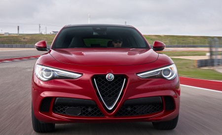 2018 Alfa Romeo Stelvio Quadrifoglio (Color: Rosso Competizione) Front Wallpapers 450x275 (57)