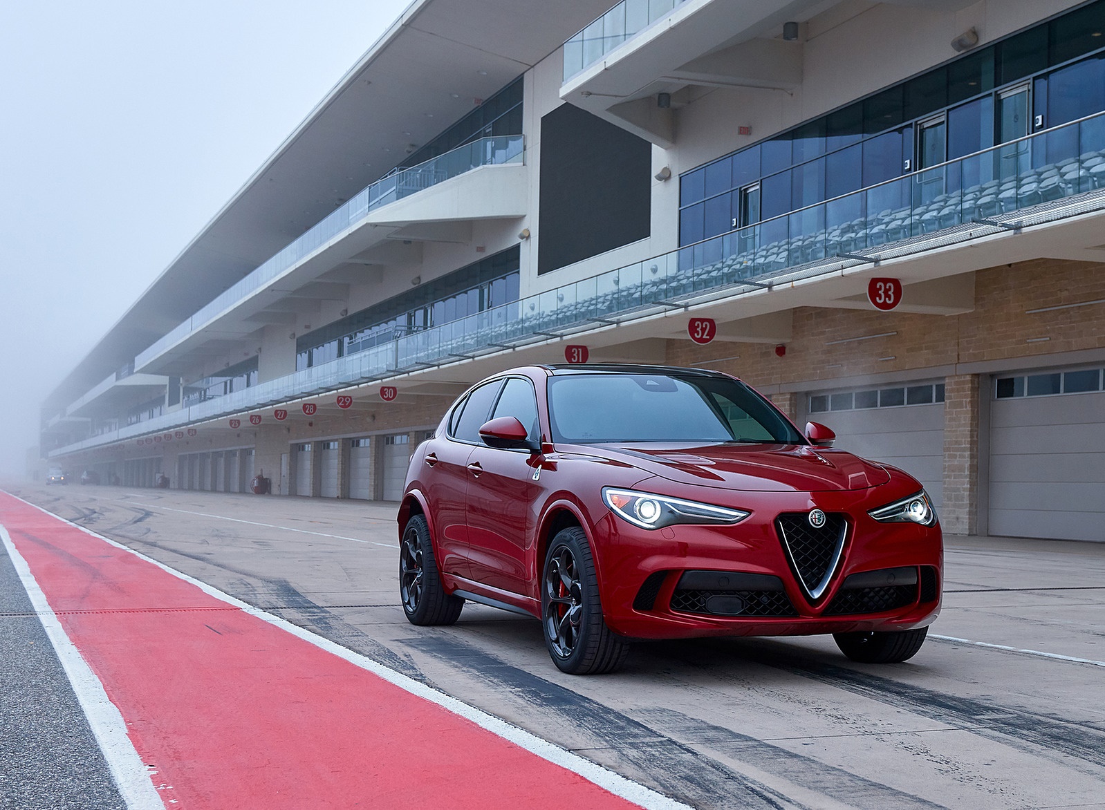 2018 Alfa Romeo Stelvio Quadrifoglio (Color: Rosso Competizione) Front Wallpapers #47 of 87