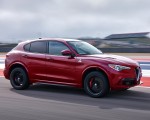 2018 Alfa Romeo Stelvio Quadrifoglio (Color: Rosso Competizione) Side View Wallpapers 150x120