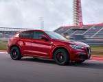 2018 Alfa Romeo Stelvio Quadrifoglio (Color: Rosso Competizione) Side Wallpapers 150x120