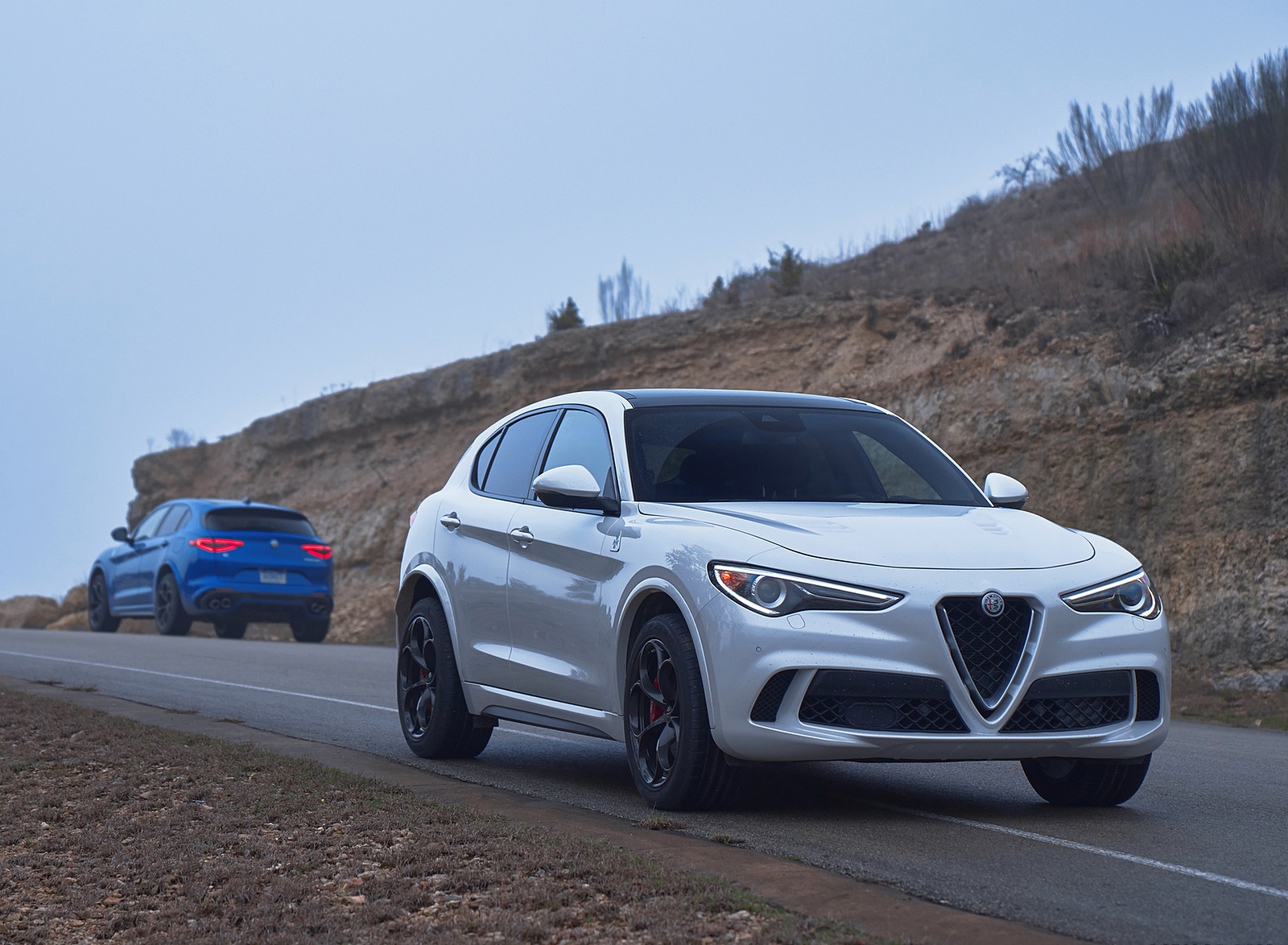 2018 Alfa Romeo Stelvio Quadrifoglio (Color: Trofeo White) Front Three-Quarter Wallpapers #23 of 87