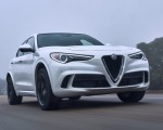 2018 Alfa Romeo Stelvio Quadrifoglio (Color: Trofeo White) Front Wallpapers 150x120