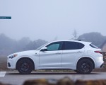 2018 Alfa Romeo Stelvio Quadrifoglio (Color: Trofeo White) Side Wallpapers 150x120