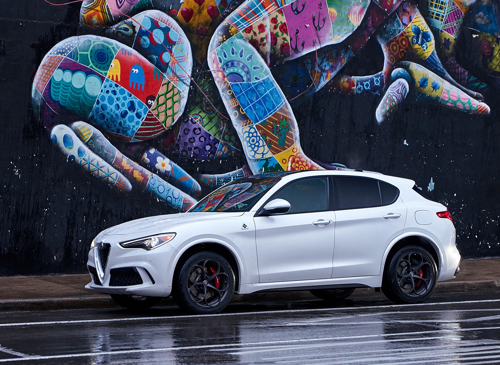 2018 Alfa Romeo Stelvio Quadrifoglio (Color: Trofeo White) Side Wallpapers #13 of 87