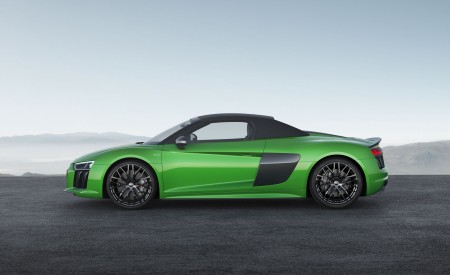 2018 Audi R8 Spyder V10 plus (Color: Micrommata Green) Side Wallpapers 450x275 (8)