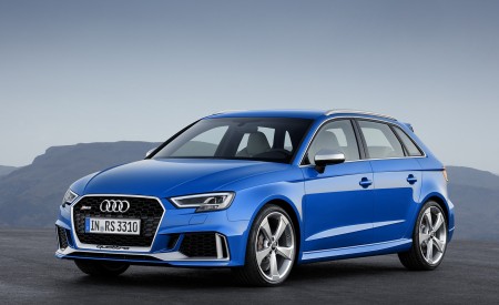 2018 Audi RS 3 Sportback (Color: Ara Blue) Front Three-Quarter Wallpapers 450x275 (4)