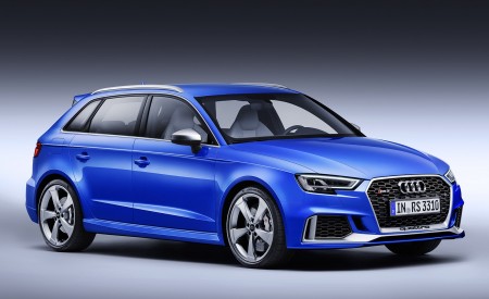 2018 Audi RS 3 Sportback (Color: Ara Blue) Front Three-Quarter Wallpapers 450x275 (5)