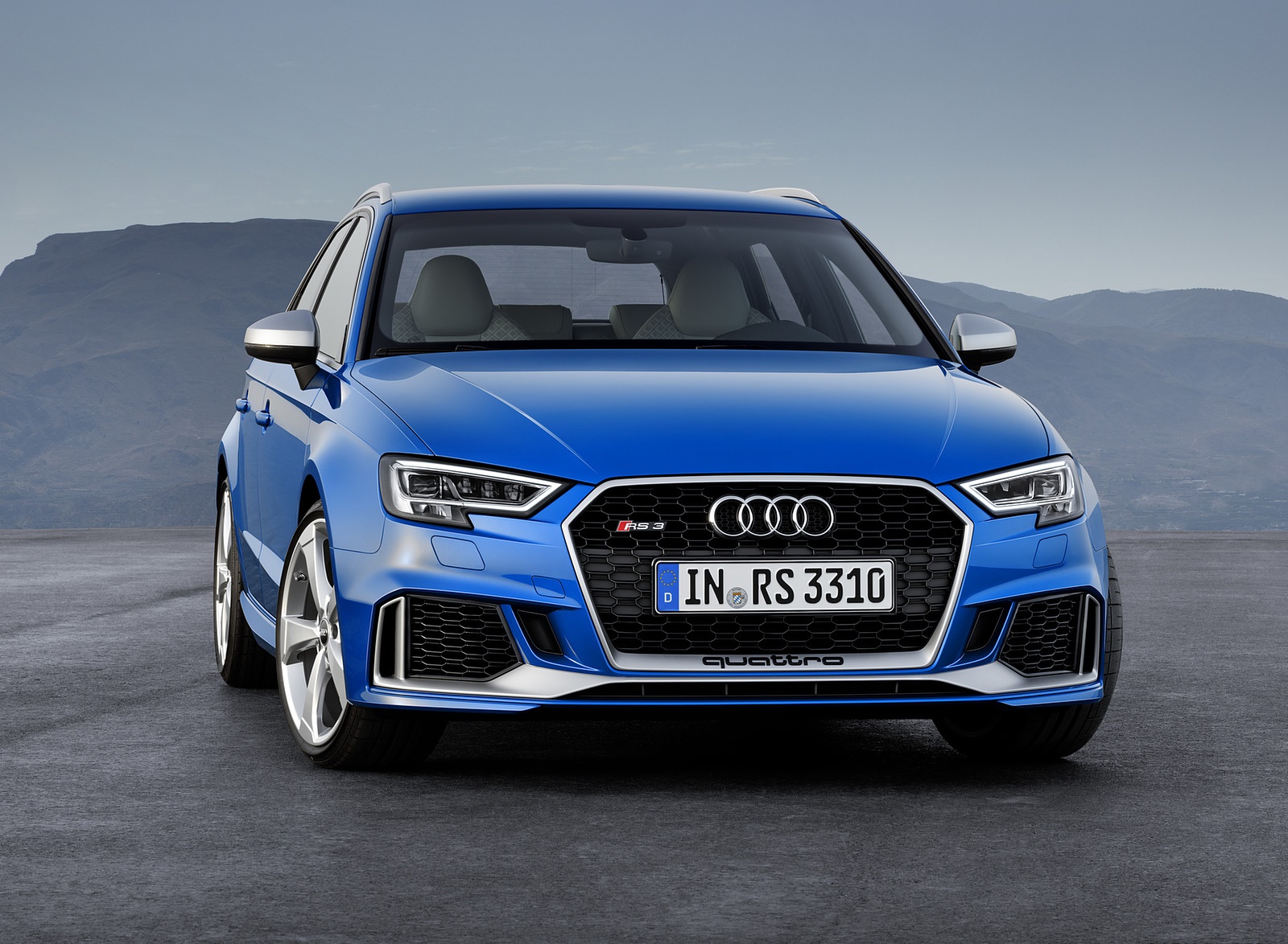 2018 Audi RS 3 Sportback (Color: Ara Blue) Front Wallpapers (7)