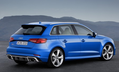 2018 Audi RS 3 Sportback (Color: Ara Blue) Rear Three-Quarter Wallpapers 450x275 (8)