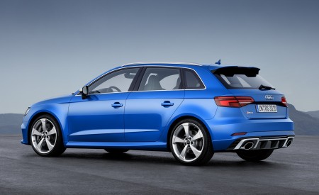 2018 Audi RS 3 Sportback (Color: Ara Blue) Rear Three-Quarter Wallpapers 450x275 (9)