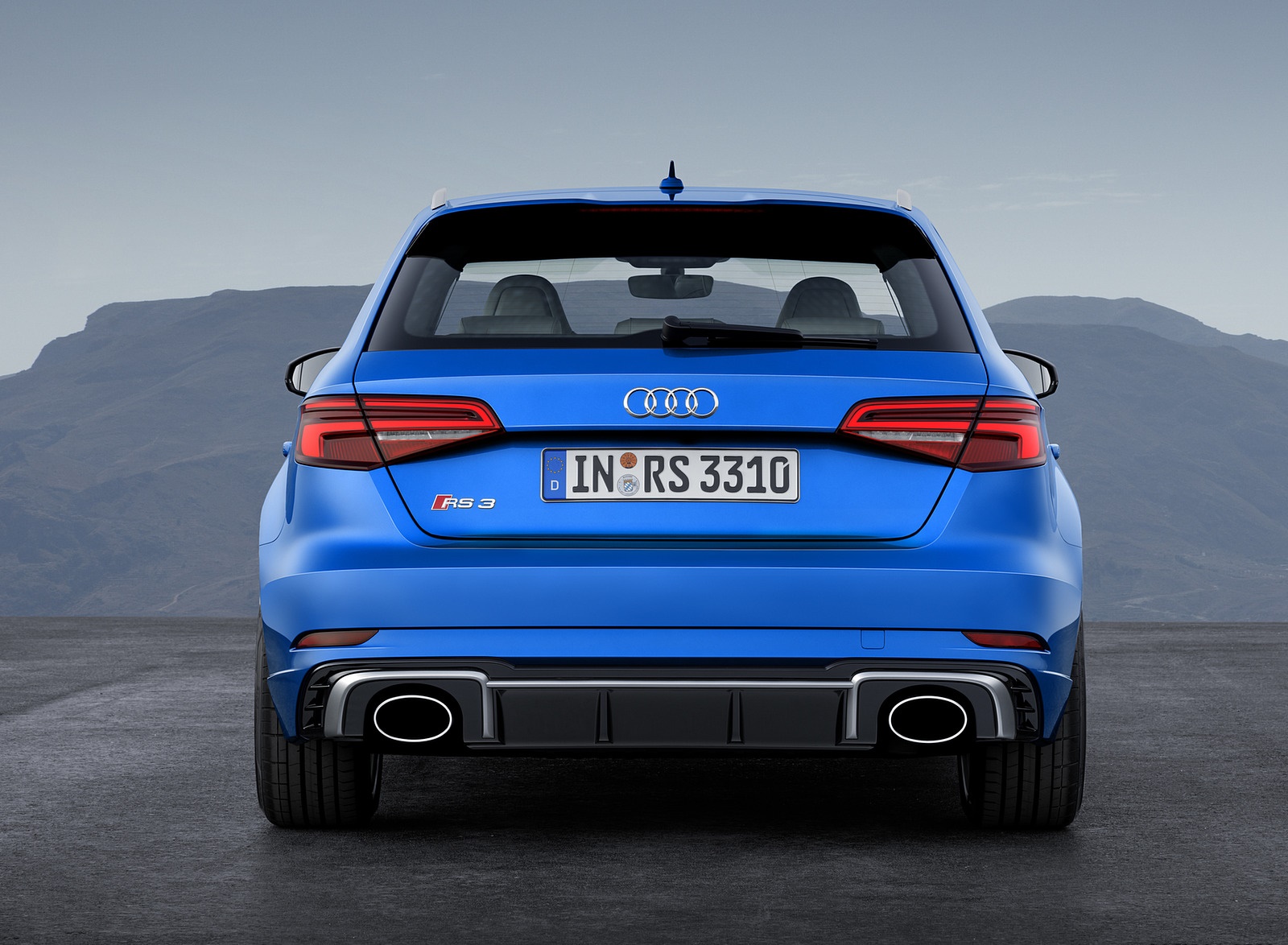 2018 Audi RS 3 Sportback (Color: Ara Blue) Rear Wallpapers (10)